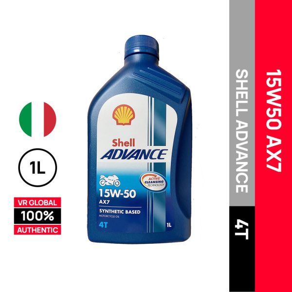 SHELL ADVANCE AX7 15W50 4T ENGINE OIL MALAYSIA 1L