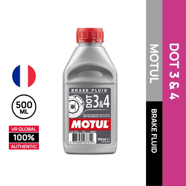 MOTUL DOT 3 & DOT 4 BRAKE FLUID 500ML