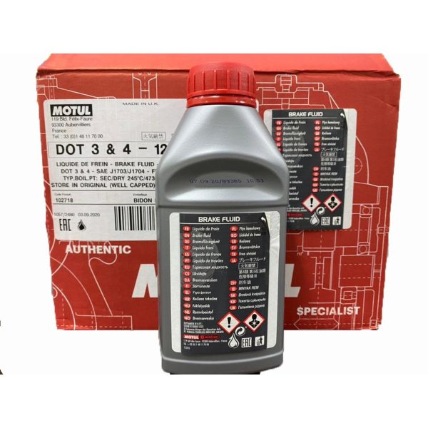 MOTUL DOT 3 & DOT 4 BRAKE FLUID 500ML