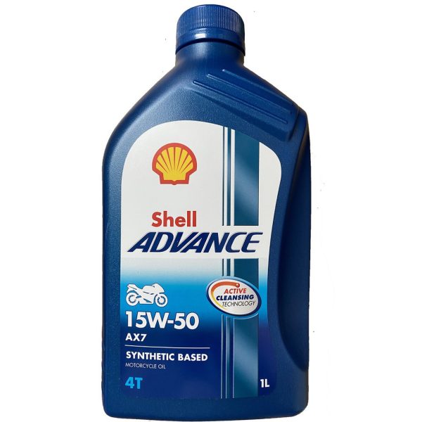 SHELL ADVANCE AX7 15W50 4T ENGINE OIL MALAYSIA 1L