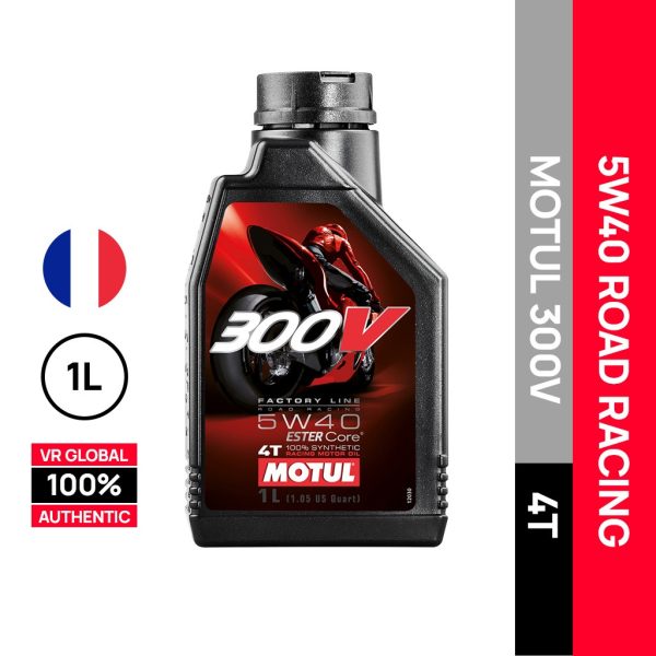 MOTUL 300V FACTORY LINE 5W30 / 5W40 ROAD RACING 4T FULLY SYNTHETIC ENGINE  OIL FRANCE 1L - VR Global Trading Exclusive Online Shop