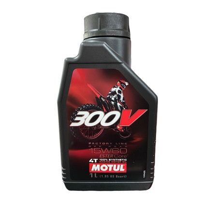 MOTUL 300V FACTORY LINE 15W60 OFF ROAD 4T FULL SYNTHETIC ENGINE OIL FRANCE 1L