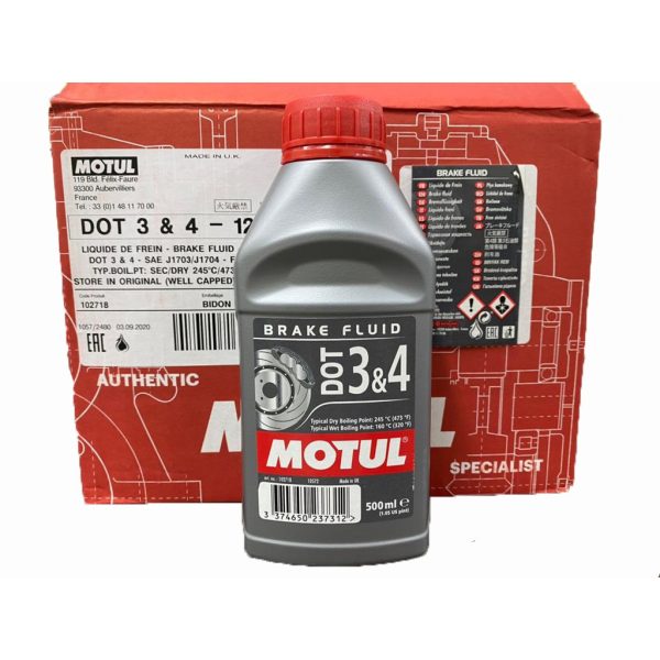 MOTUL DOT 3 & DOT 4 BRAKE FLUID 500ML